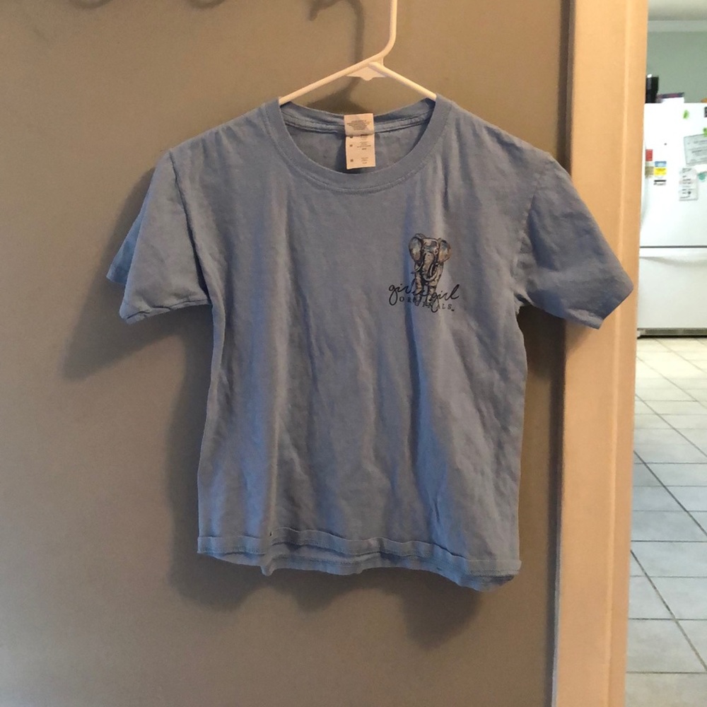 Blue elephant shirt